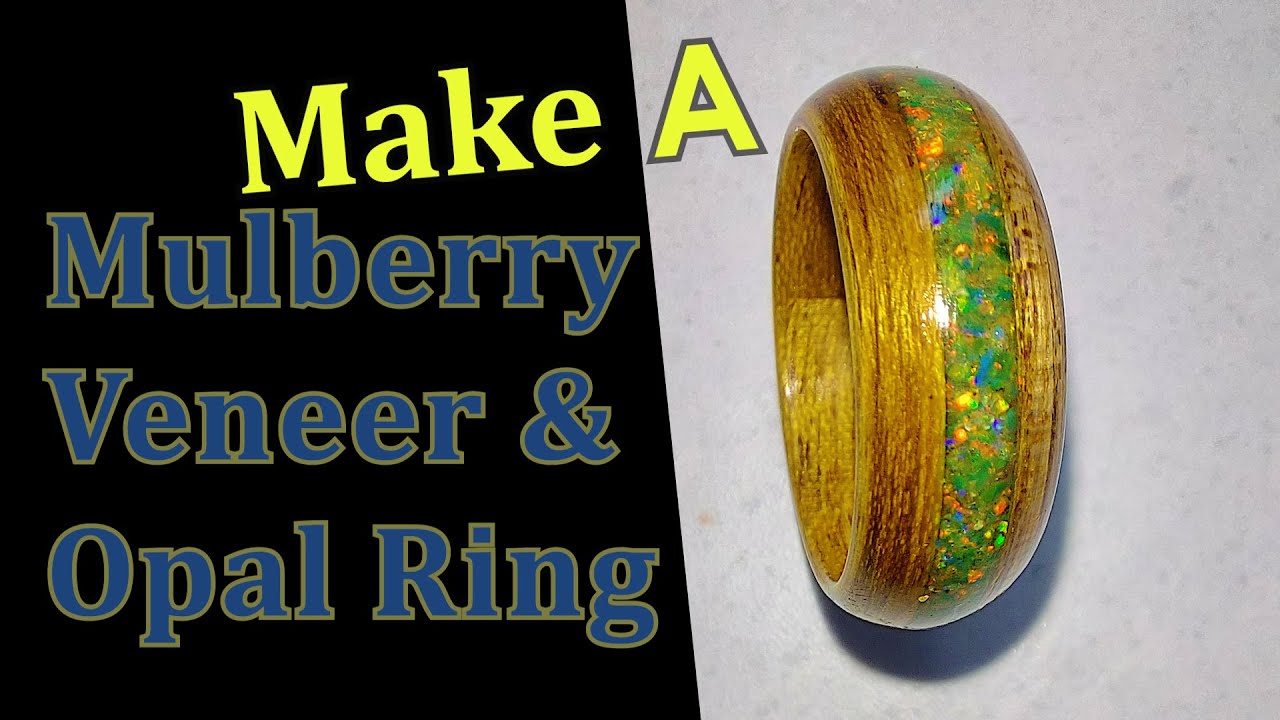 Кольцо Timber Ring – опал и шелковица