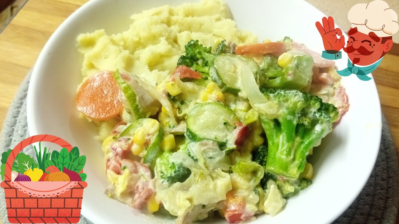Jardín de verduras guisadas, receta para principiantes