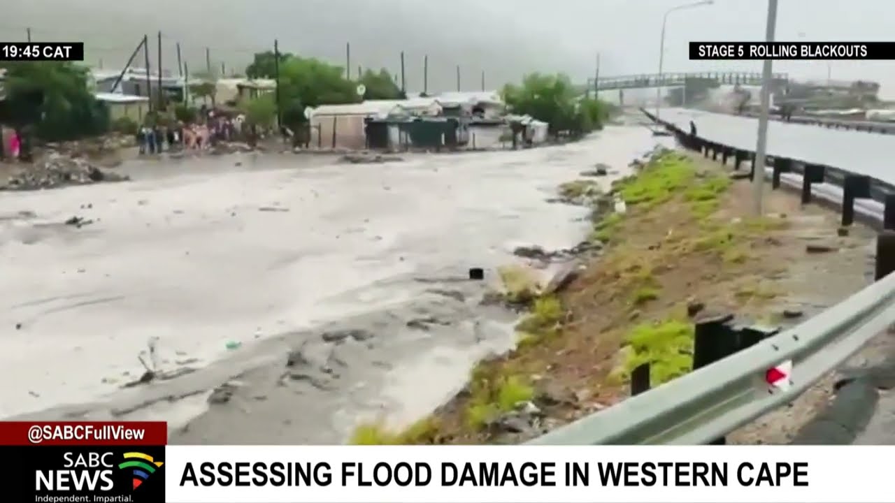 Disaster Management officials assess flood damage in many areas of  Western Cape