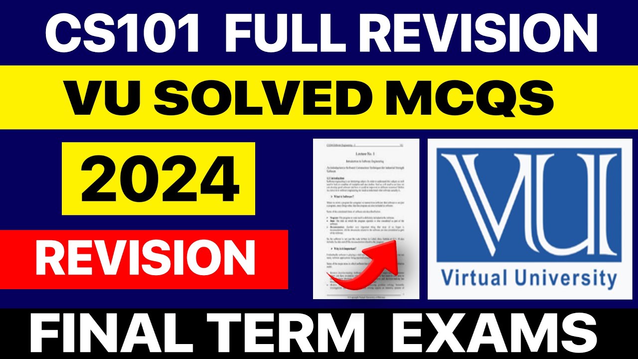 CS101 Final Exam Preparation | Full Handout Revision with MCQs & Explanations