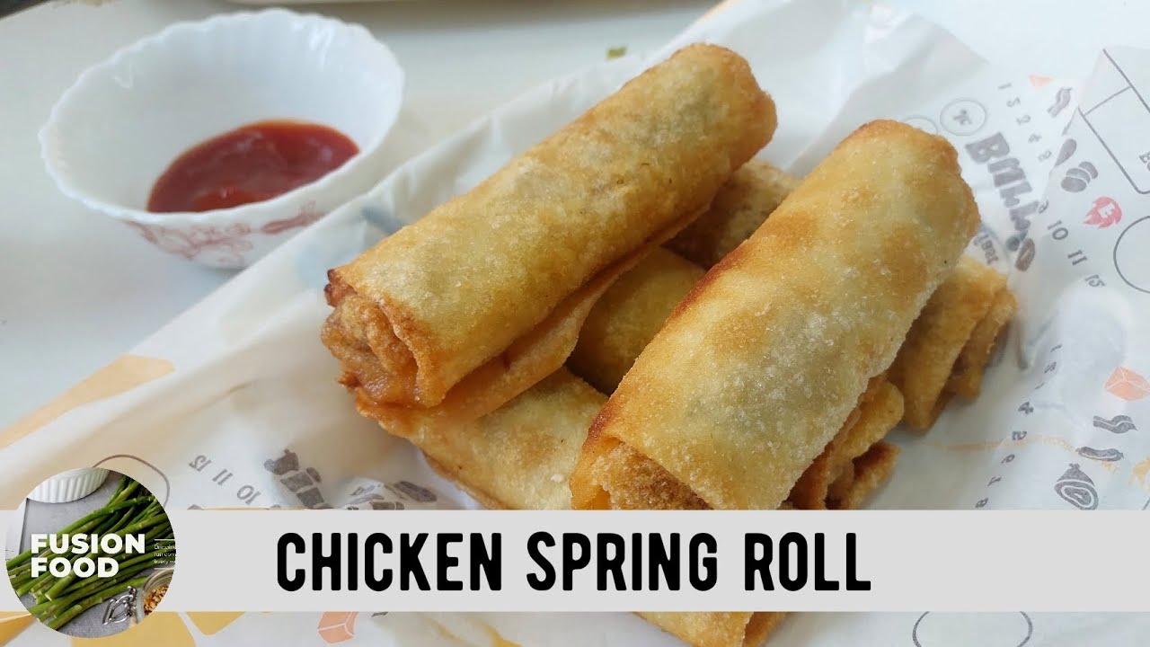 Chicken Spring Rolls | Homemade Spring Roll Sheet with Liquid Dough | Make & Freeze Ramadan Snacks 