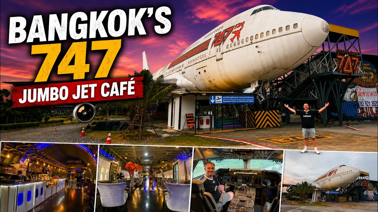 Bangkok&rsquo;s 747 JUMBO JET Caf&eacute; | Inside a real, abandoned Boeing 747