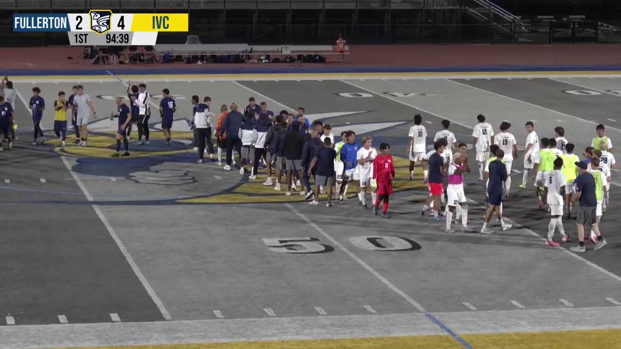 2025 Fullerton College Soccer vs. Irvine Valley