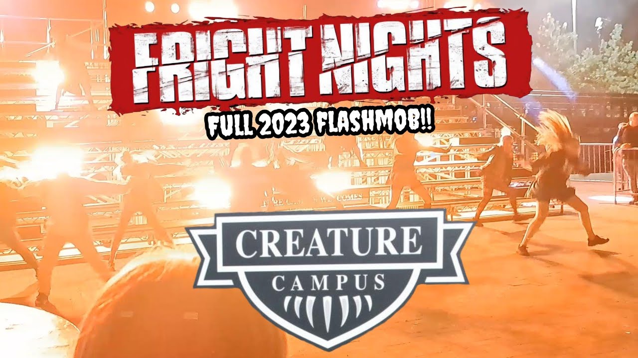 Creature Campus at Thorpe Park Fright Nights 2023 (full flashmob)
