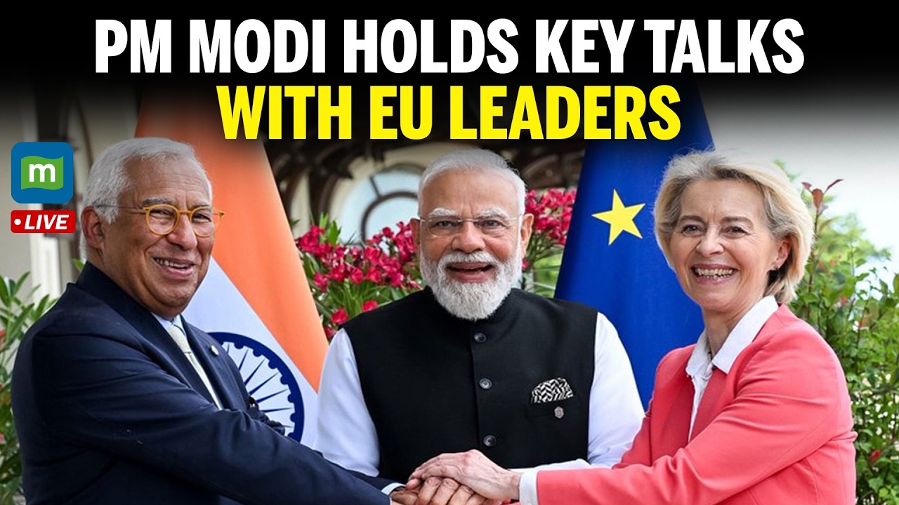 LIVE: PM Modi Holds Key Trilateral Talks With EU Leaders