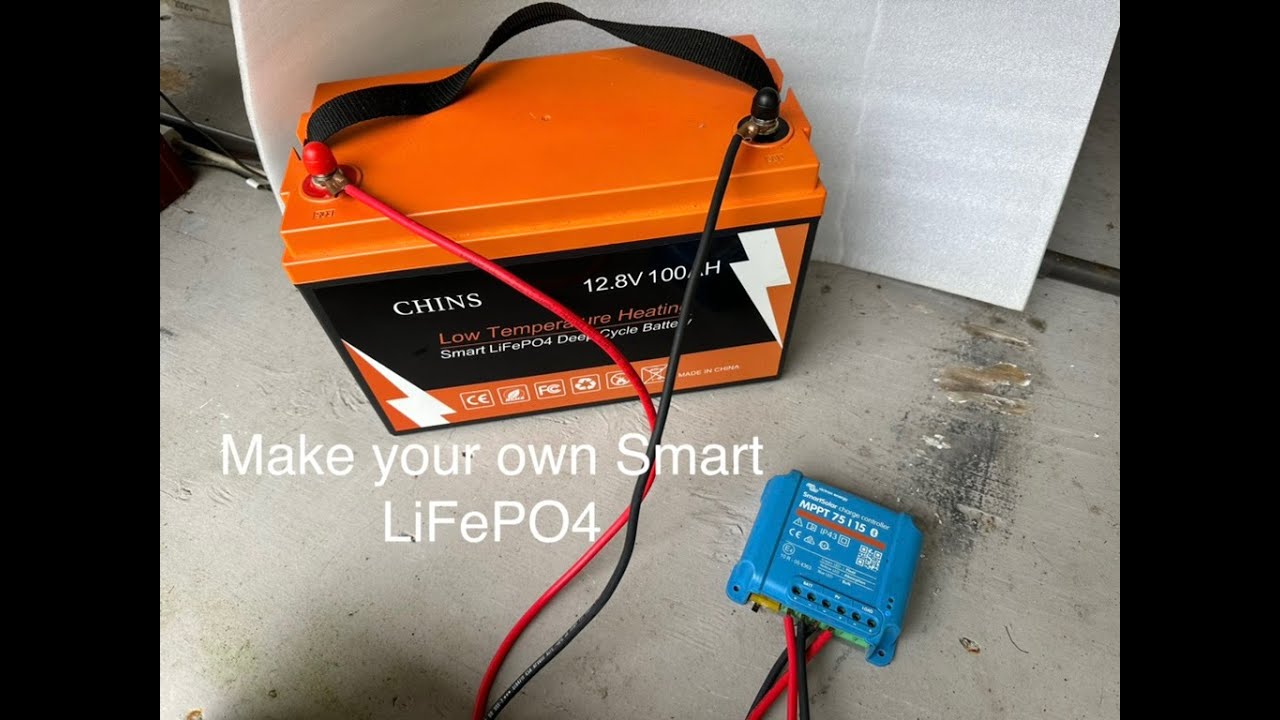 Make your own Smart LiFePO4 battery with a Victron smart solar charge controller.