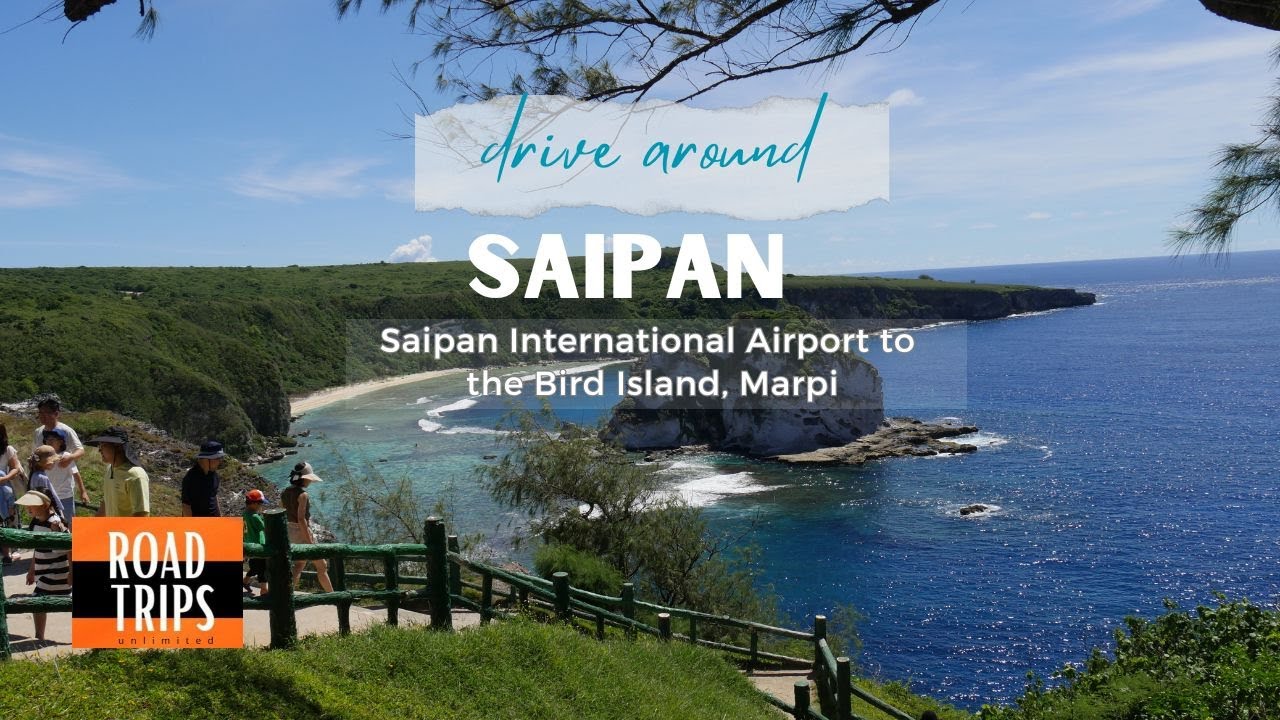 Saipan International Airport to the Bird Island and Back to Garapan • Road Trip • GoPro Drive 4K