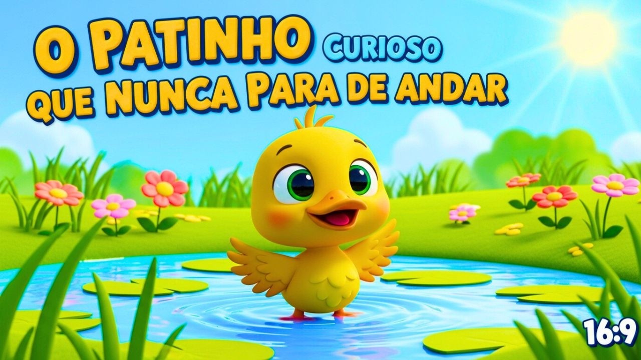 O PATINHO CURIOSO QUE NUNCA PARA DE ANDAR!