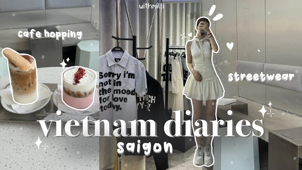 VIETNAM VLOG🇻🇳₊˚⊹days in saigon! aesthetic cafes, shopping local streetwear, museums and street food