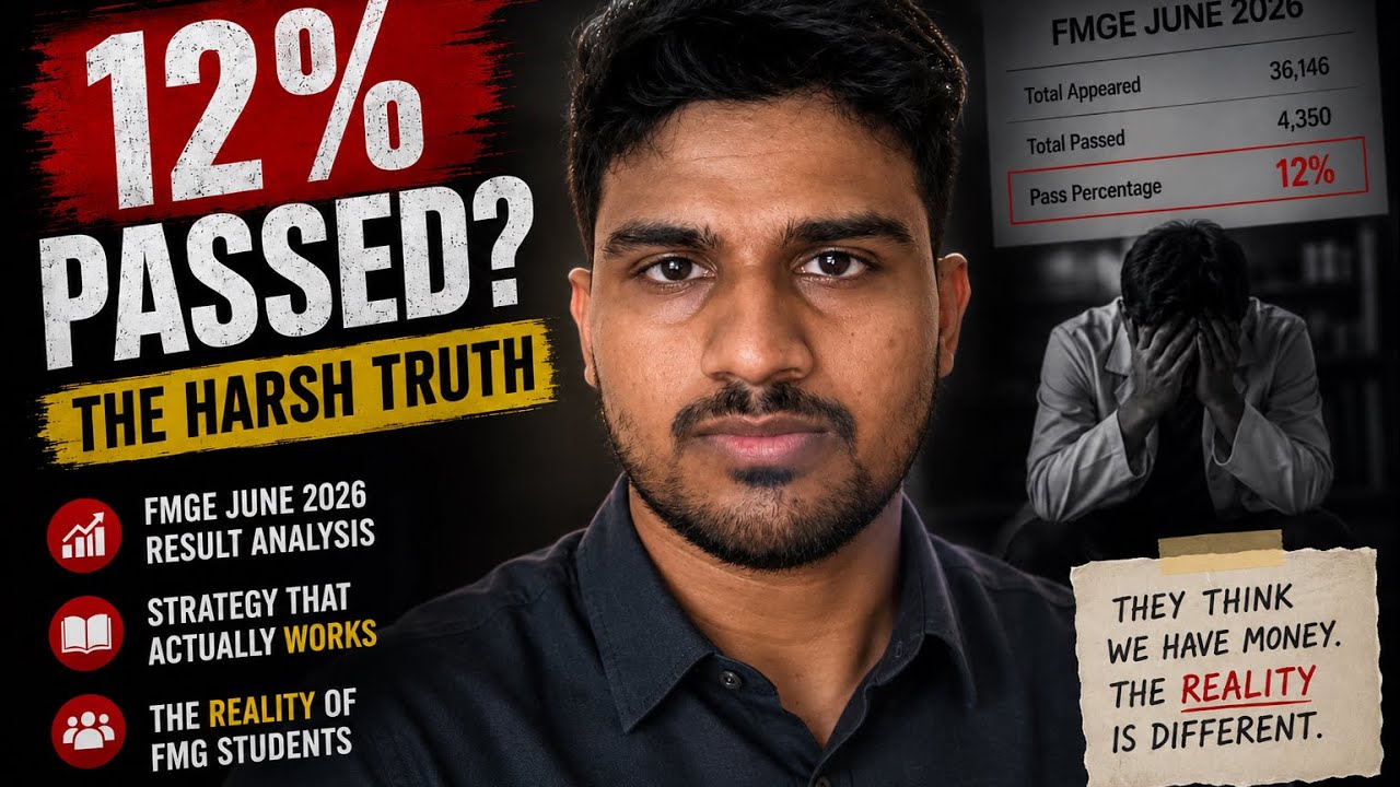 Nobody is talking about this FMGE reality, statistics and strategies FMGE 2026