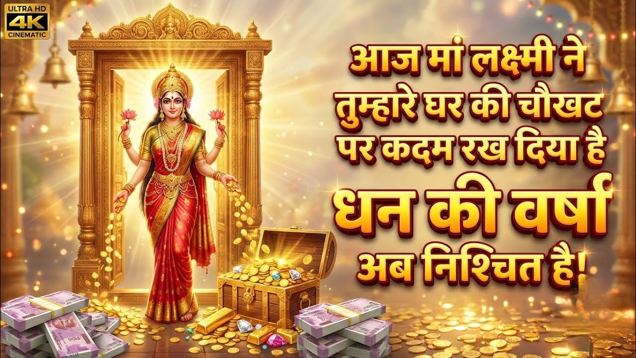 आज माँ लक्ष्मी ने तुम्हारे घर की चौखट पर कदम रख दिया है,  @Maalakshmimiracle #maa #motivation