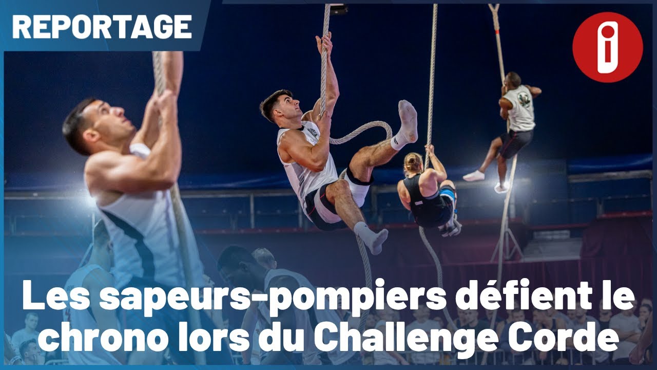 Les sapeurs-pompiers défient le chrono lors du Challenge Corde