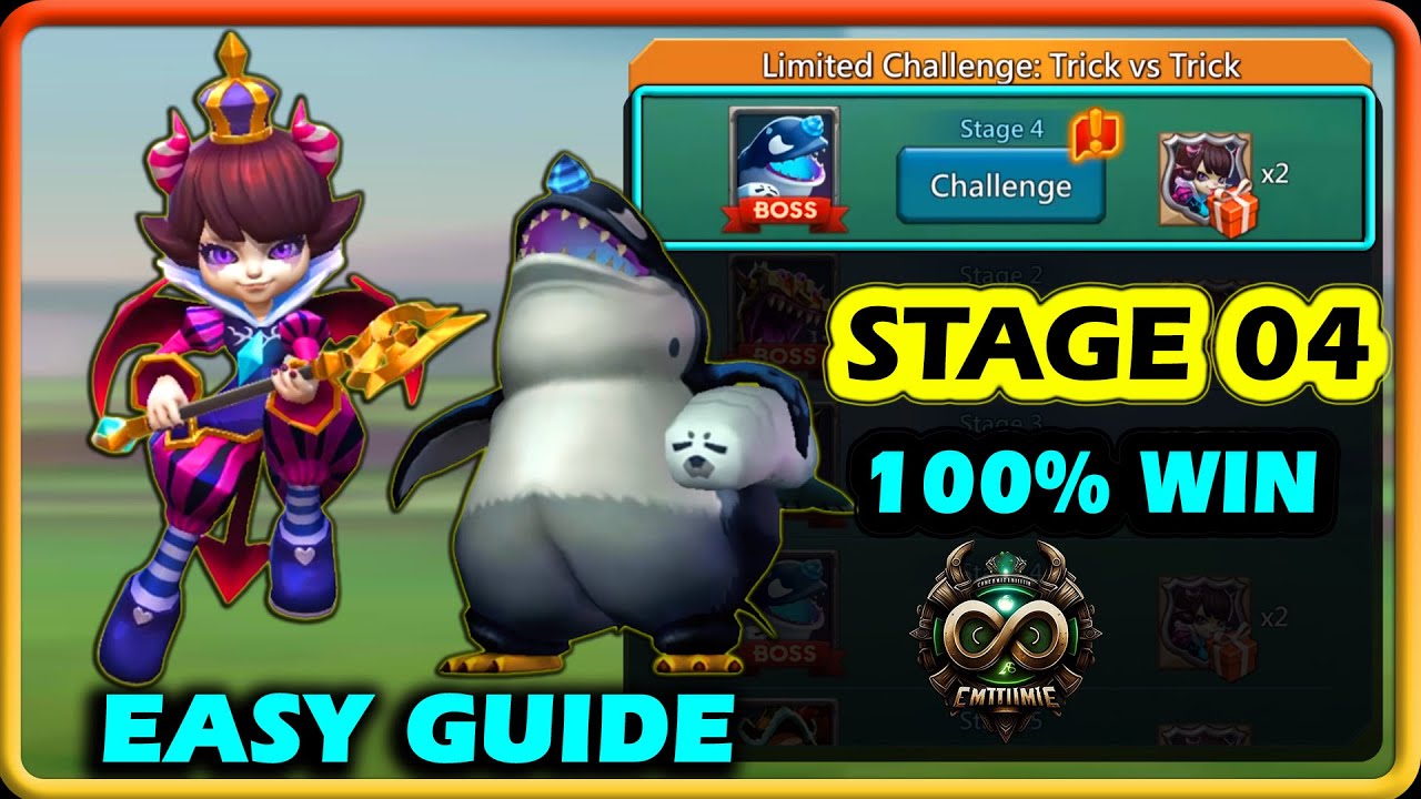 Lords Mobile Petite Devil Limited Challenge Stage 4 Easy Guide | Trick vs Trick Stage 4 Easy Guide