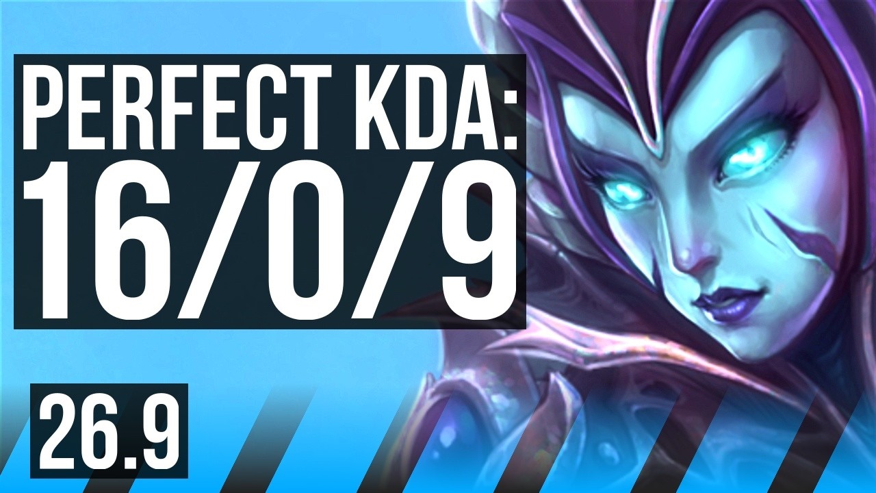 CASSIOPEIA vs KATARINA (MID) | Perfect KDA: 16/0/9 | EUW Grandmaster | 26.9