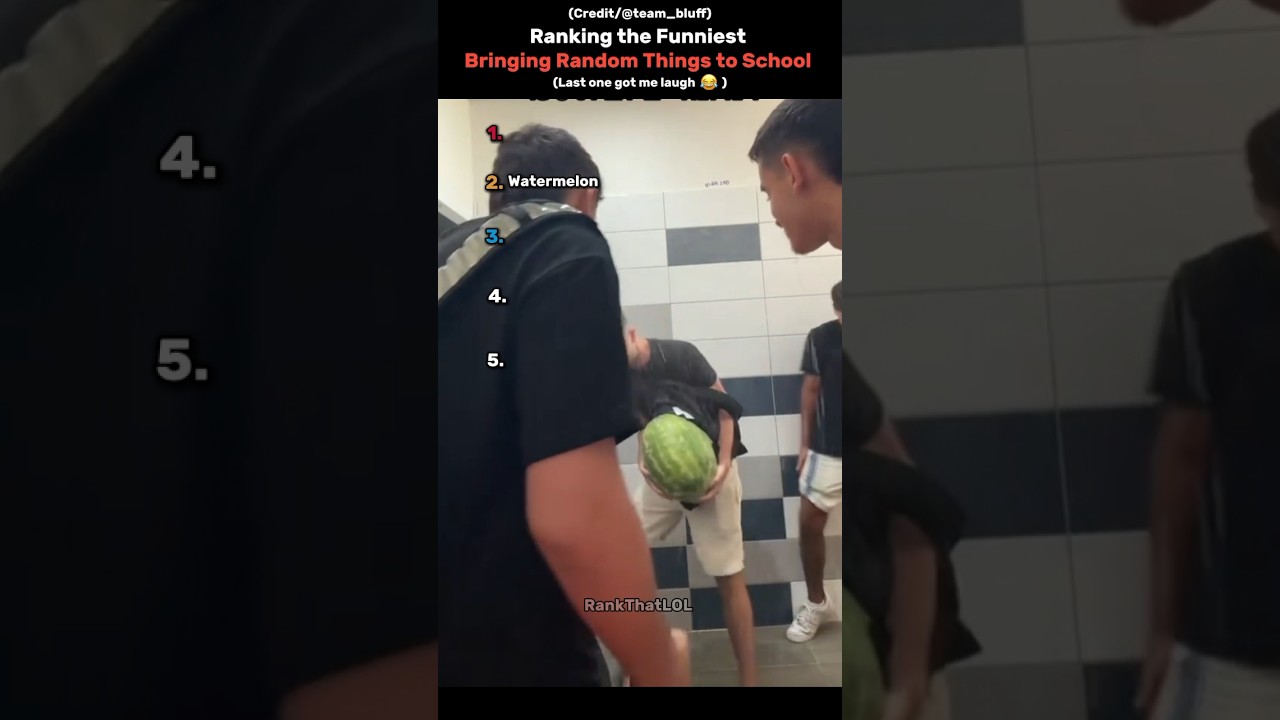 Ranking the Funniest Bringing Random Things to School 🎒🤣