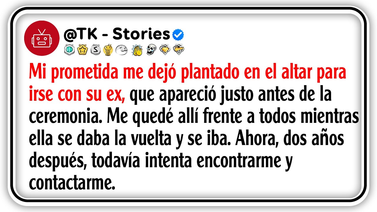 Mi prometida me dejó plantado en el altar para irse con su ex, que apareció justo antes de la...