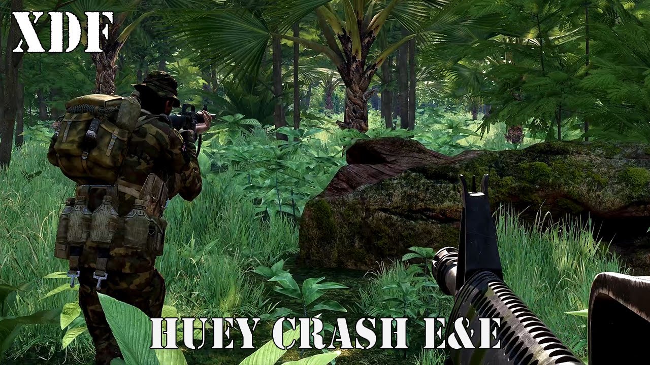 Huey Crash Landing E&E - XDF - SOG Prairie Fire - Arma 3
