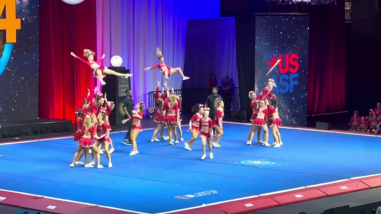 KC Cheer -Fearless 2024 Cheerleading World Championship Finals Small Senior 6
