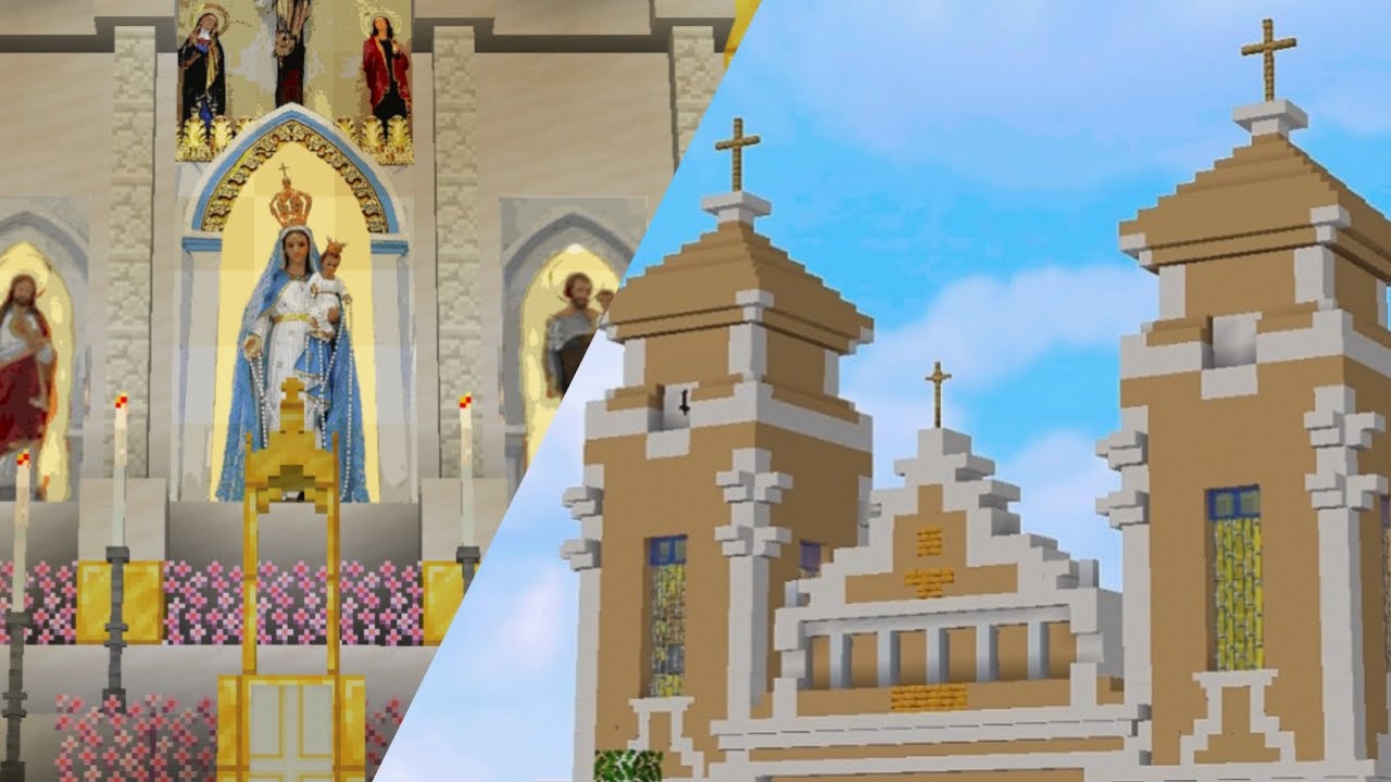 Minecraft: RECRIAÇÃO DO SANTUÁRIO DO ROSÁRIO DE CAICÓ-RN | ATUALIZADO | 2024