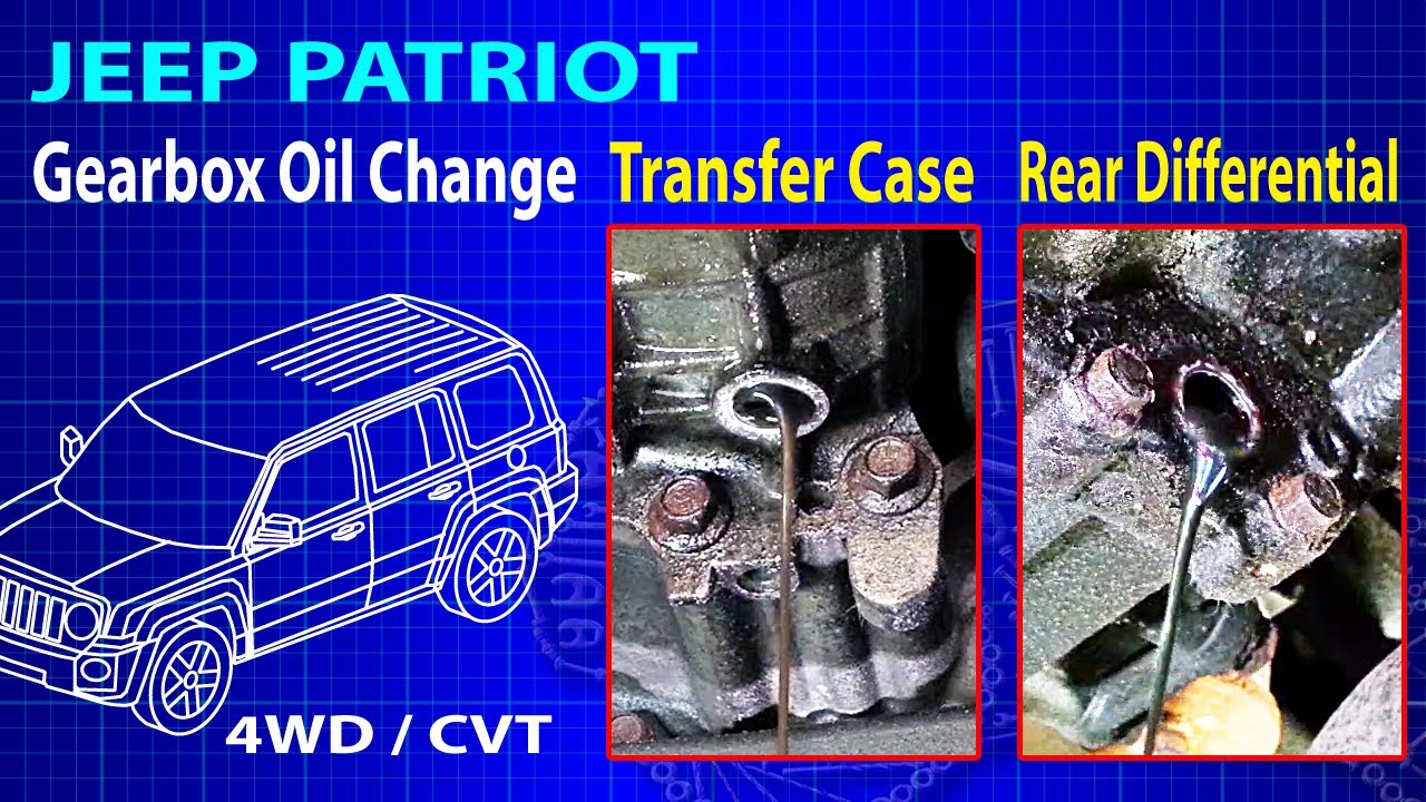 Jeep Patriot Gear Oil Change in Transfer Case & Differential ( CVT transmission and 4WD/AWD)