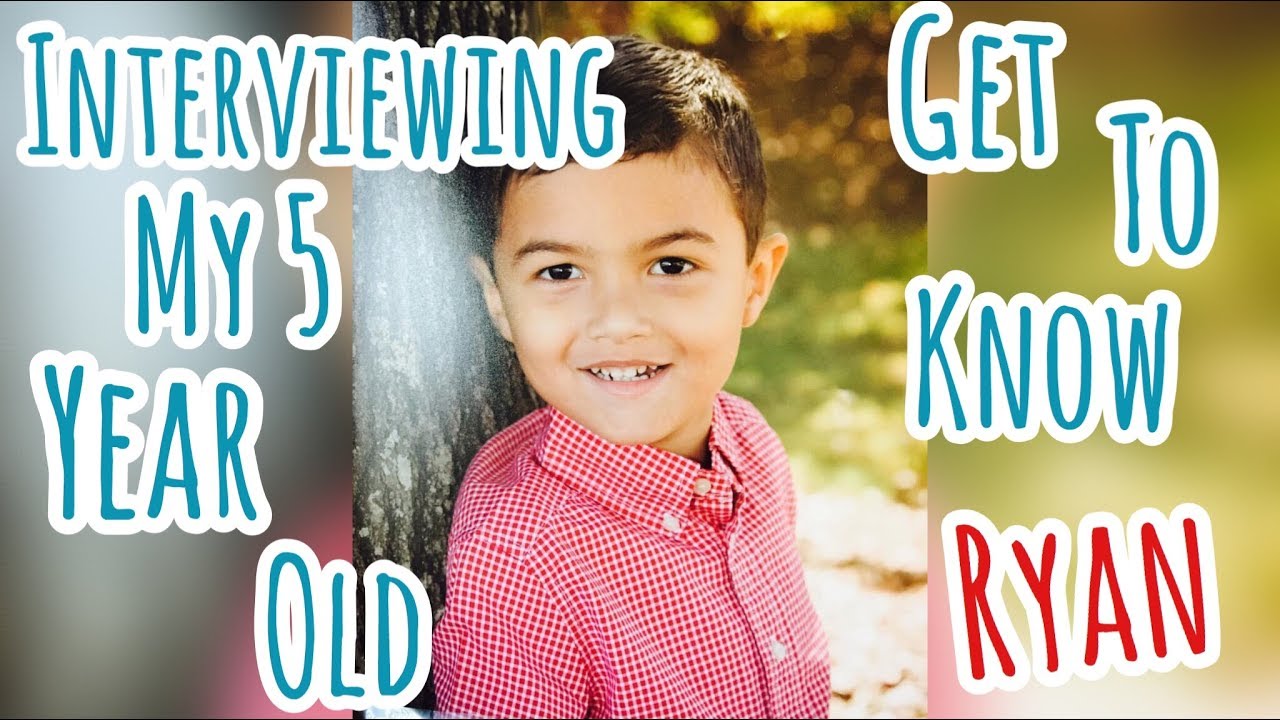 Interviewing My 5 Year Old | Get To Know Ryan