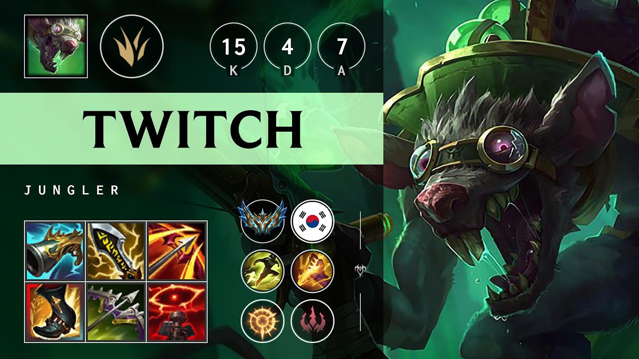 Twitch Jungle vs Viego - KR Challenger Patch 25.13