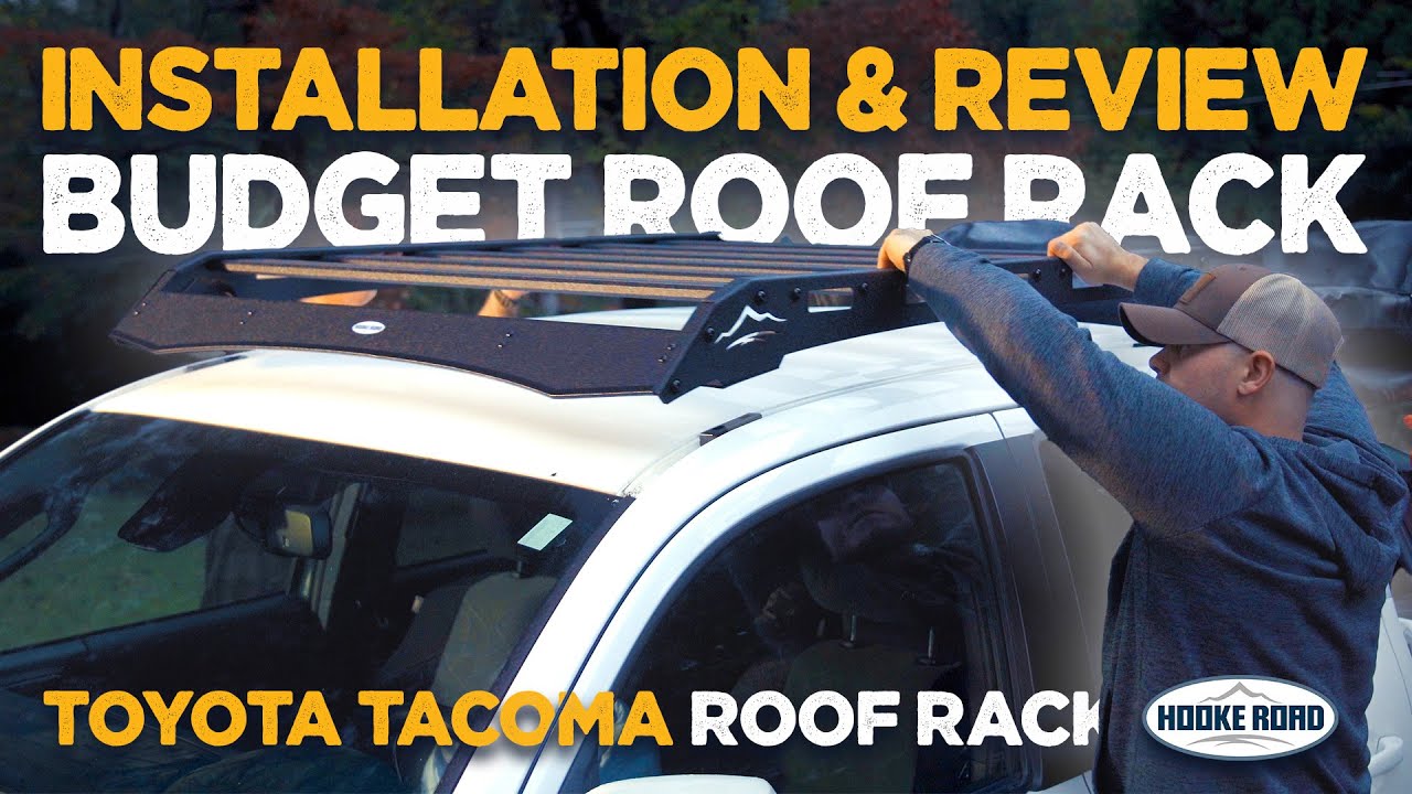 THIS Might Be The BEST Rack For The Toyota Tacoma! // How-To Install HOOKE ROAD Roof Rack & Review
