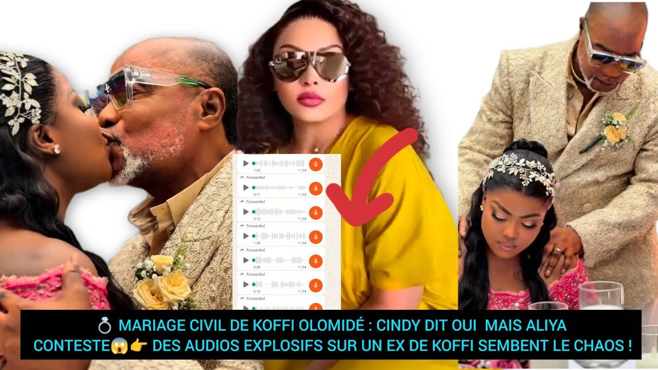 💍MARIAGE CIVIL DE KOFFI OLOMIDÉ :CINDY DIT OUI MAIS ALIYA CONTESTE😱👉DES AUDIOS SUR UN EX SEME LE KO