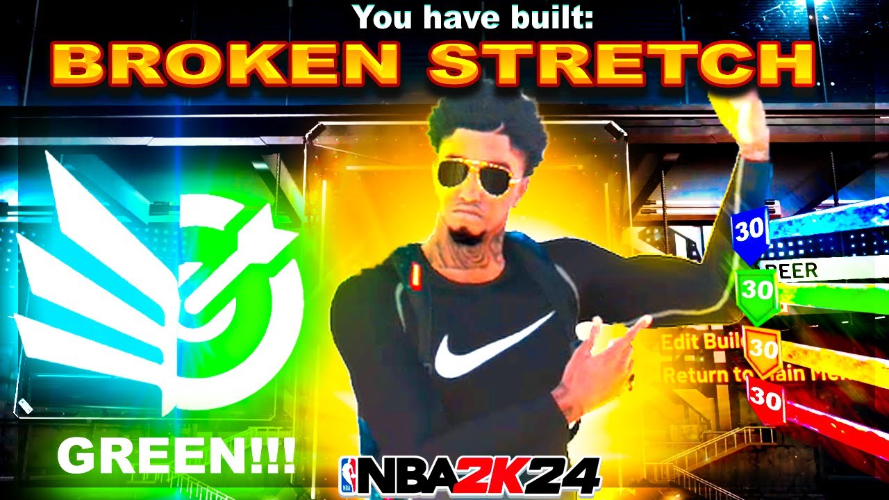 6’10 CENTER IS BROKEN…BEST STRETCH 2k24 WITH %100 GREEN AND CONTACT DUNKS! THE BEST CENTER 2K24!