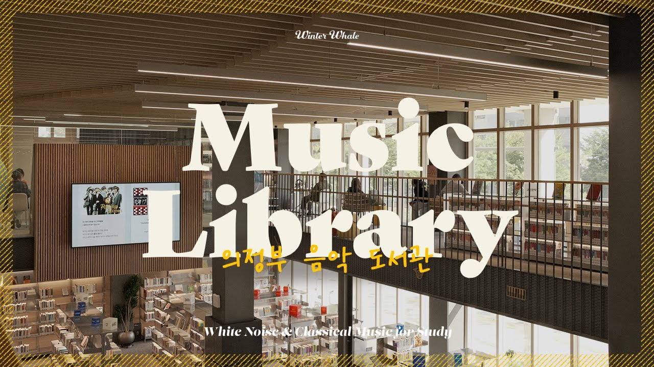 How about studying in a library with music playing? | Music Library of Uijeongbu | 도서관 ASMR