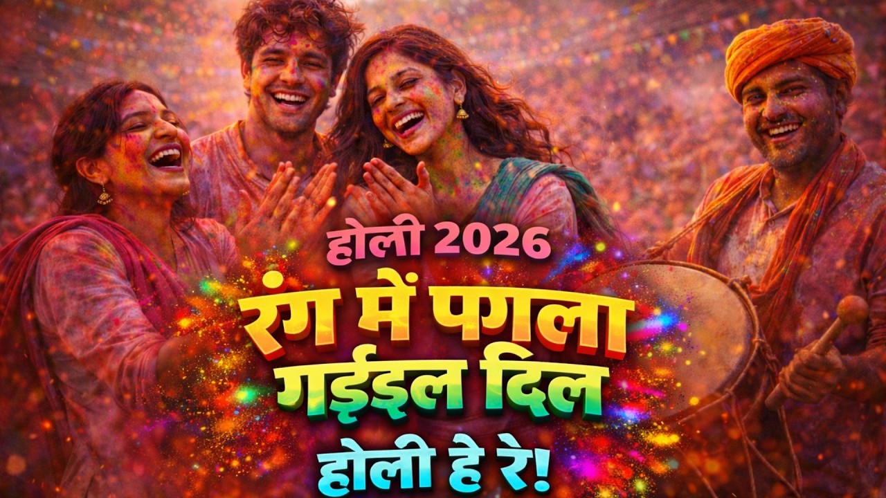 रंग में पगला गइल दिल | Rang Mein Pagla Gaila Dil | New Bhojpuri Holi Song 2026 | DJ Dance Song