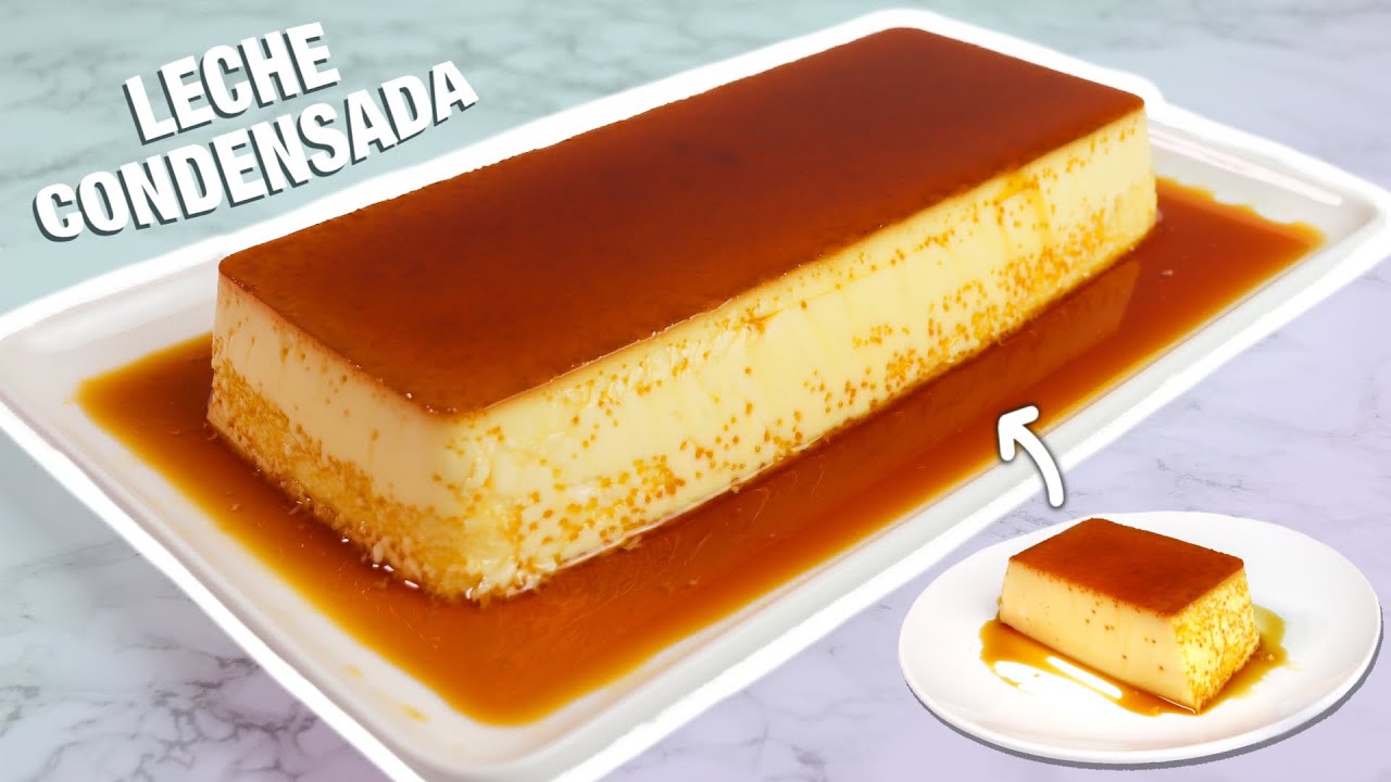 FLAN DE LECHE CONDENSADA CREMOSO Y FACIL - Solo 3 INGREDIENTES!!