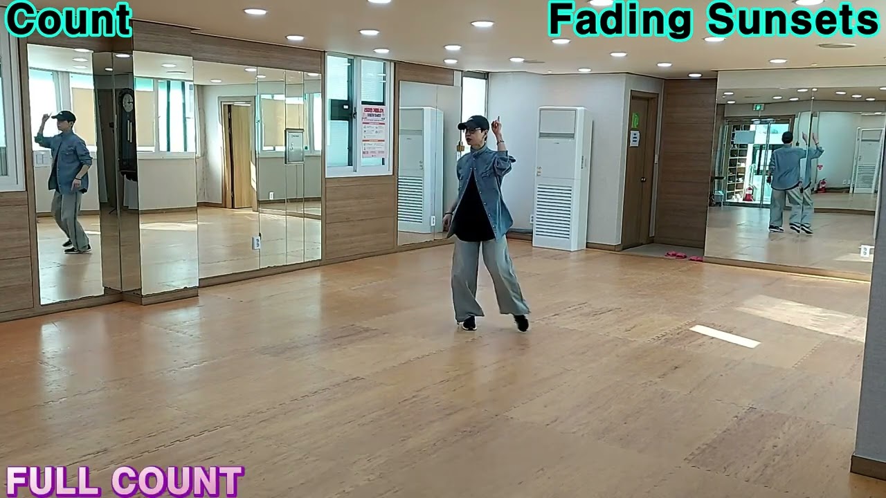 FADING SUNSETS LINE DANCE(INTERMEDIATE NC2)COUNT/TEACH/TUTORIAL