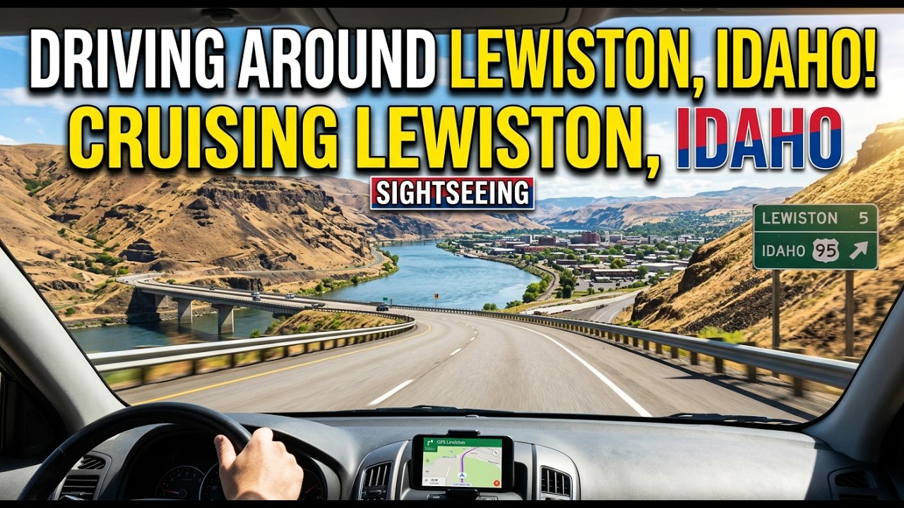 Driving around Lewiston, Idaho