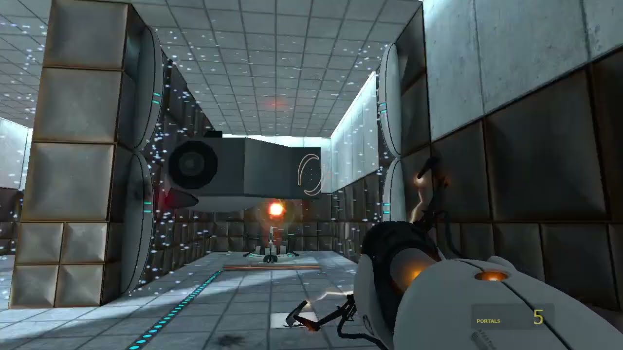 Portal 1 - Chamber 15 Challenge in 13 Portals, 20 Steps and 53 Seconds (With Saves)