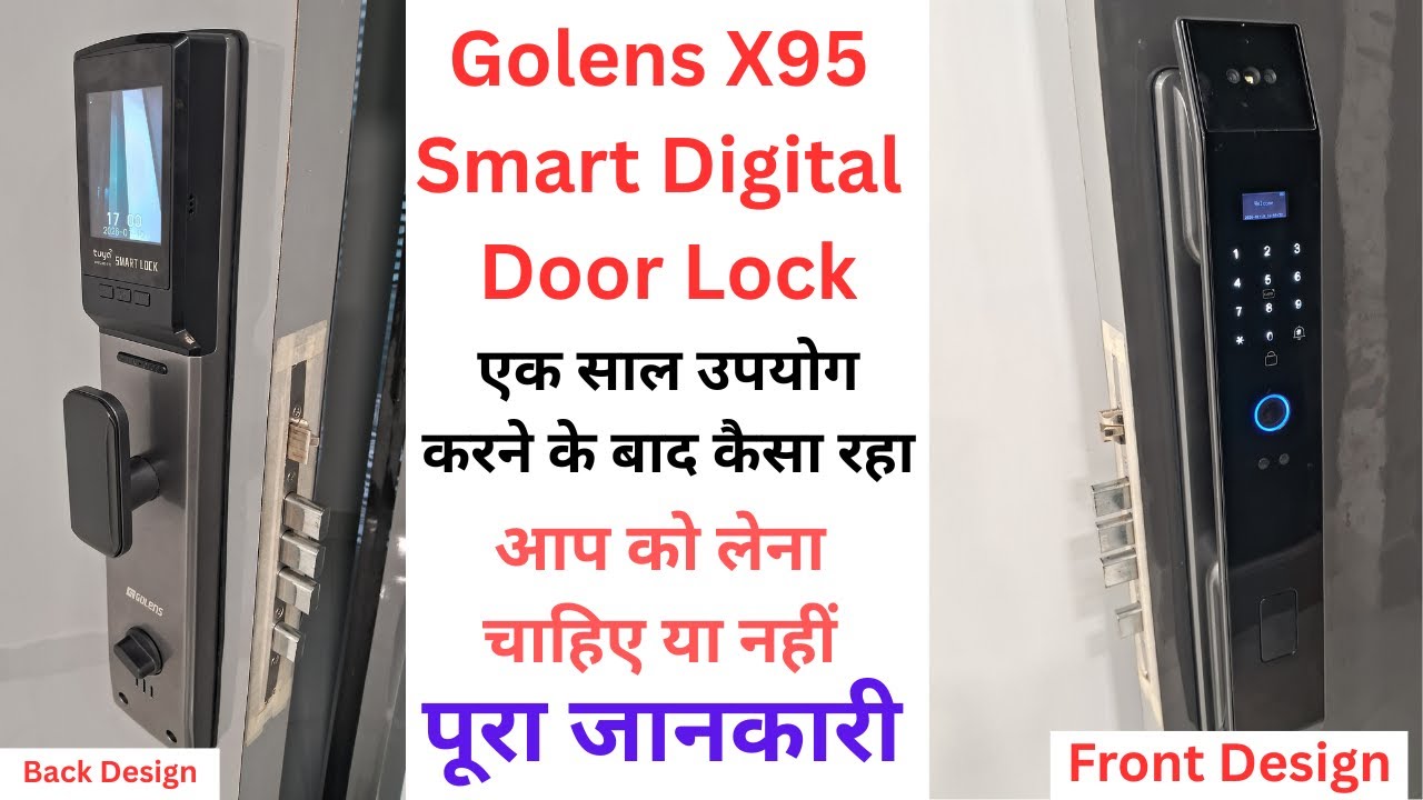 Golens X95 Smart Digital Door Lock || एक साल उपयोग करने के बाद का पूरा जानकारी || VKV Digital