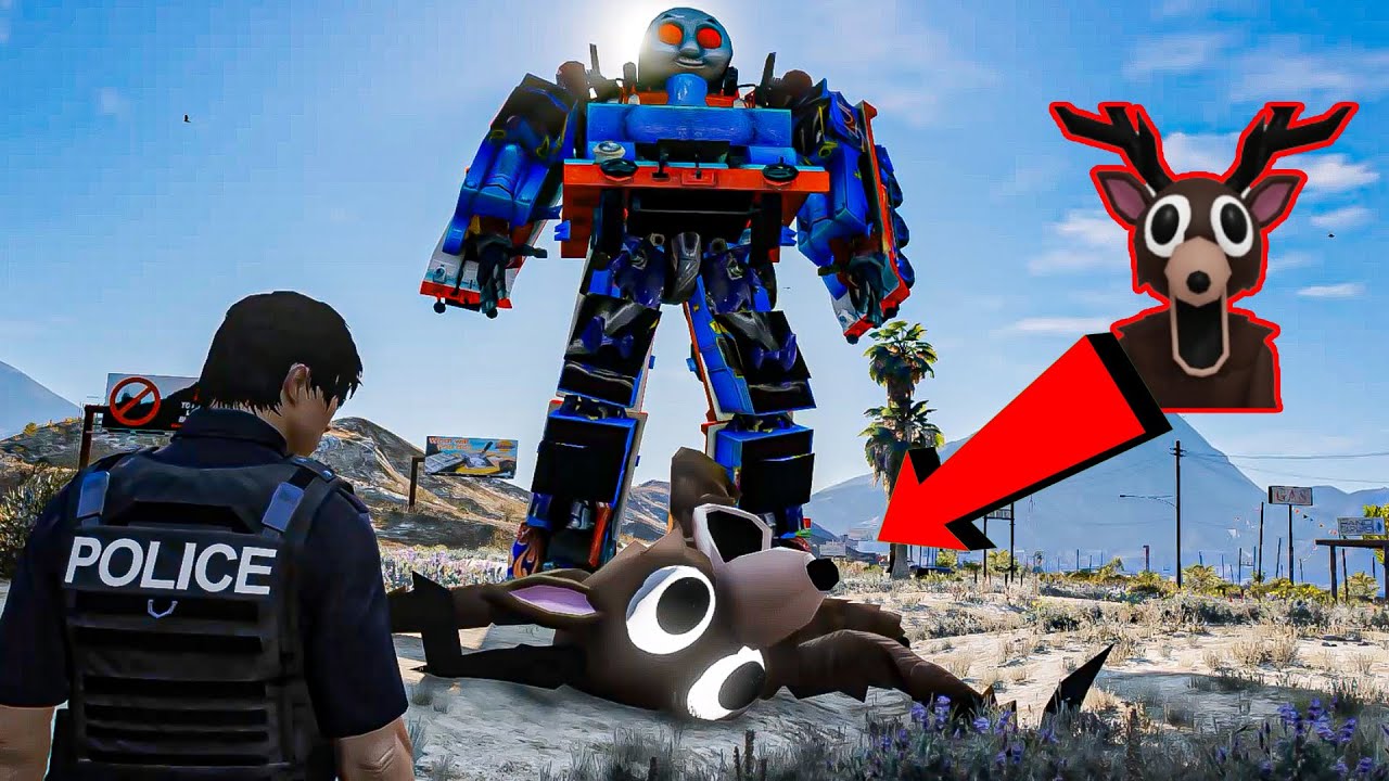 GTA5 Preodua Myvi Found Thomas Robot Fight Deer 99th Nights