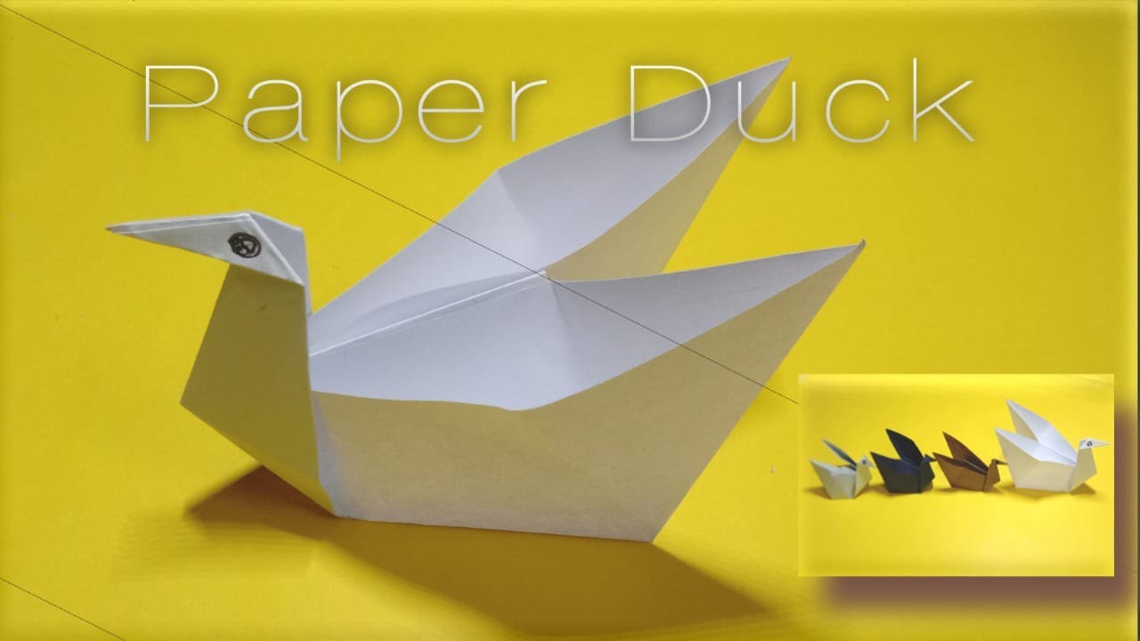 Paper Duck l How To Make a Easy Duck Out Of Paper