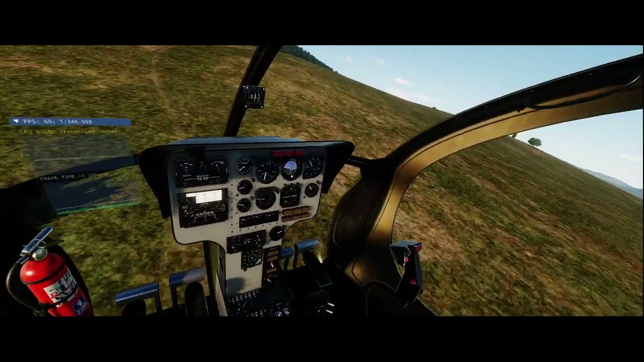 Helicopter G6-LKN | Pimax 8KX in Wide FOV Fidelity Testing