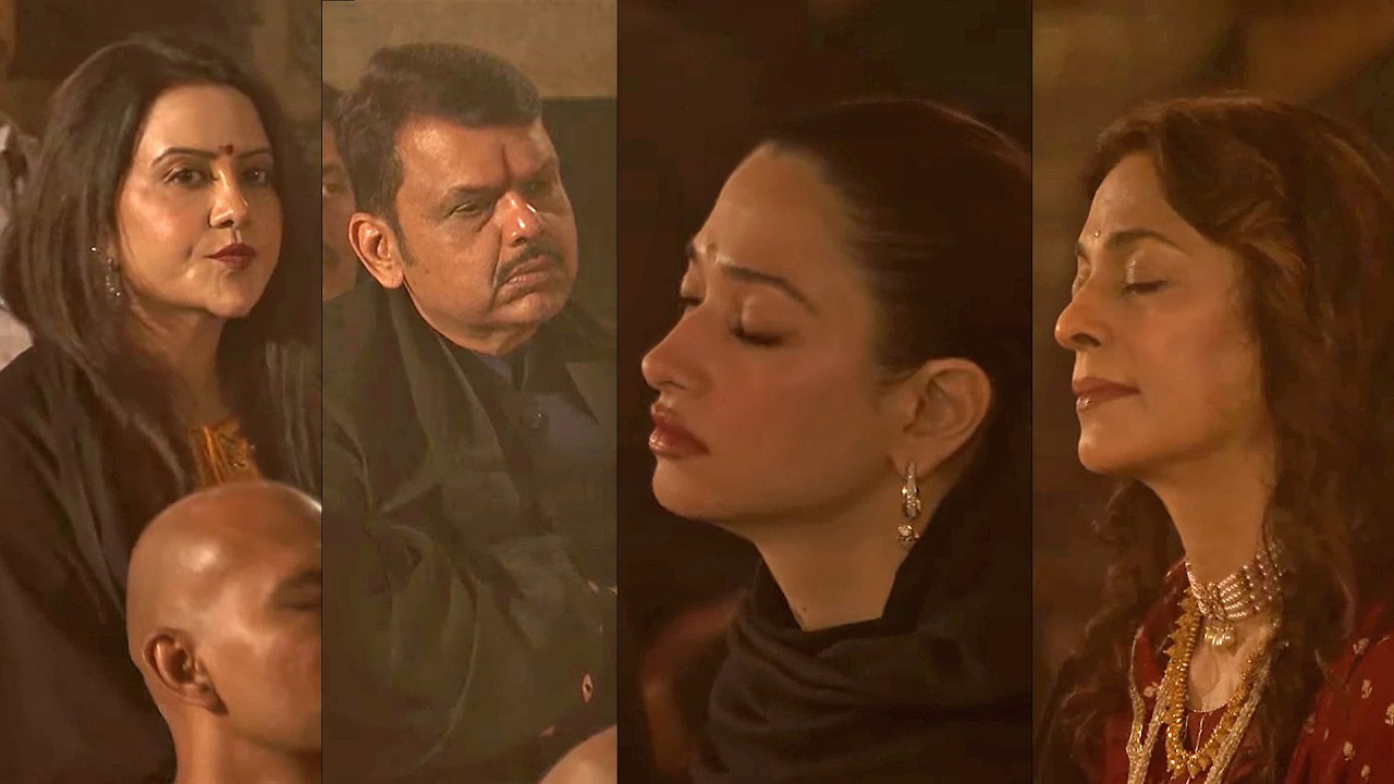Maharashtra CM Devendra Fadnavis & Tamannaah Bhatia @ Sadhguru #MahaShivaratri2026 Celebration