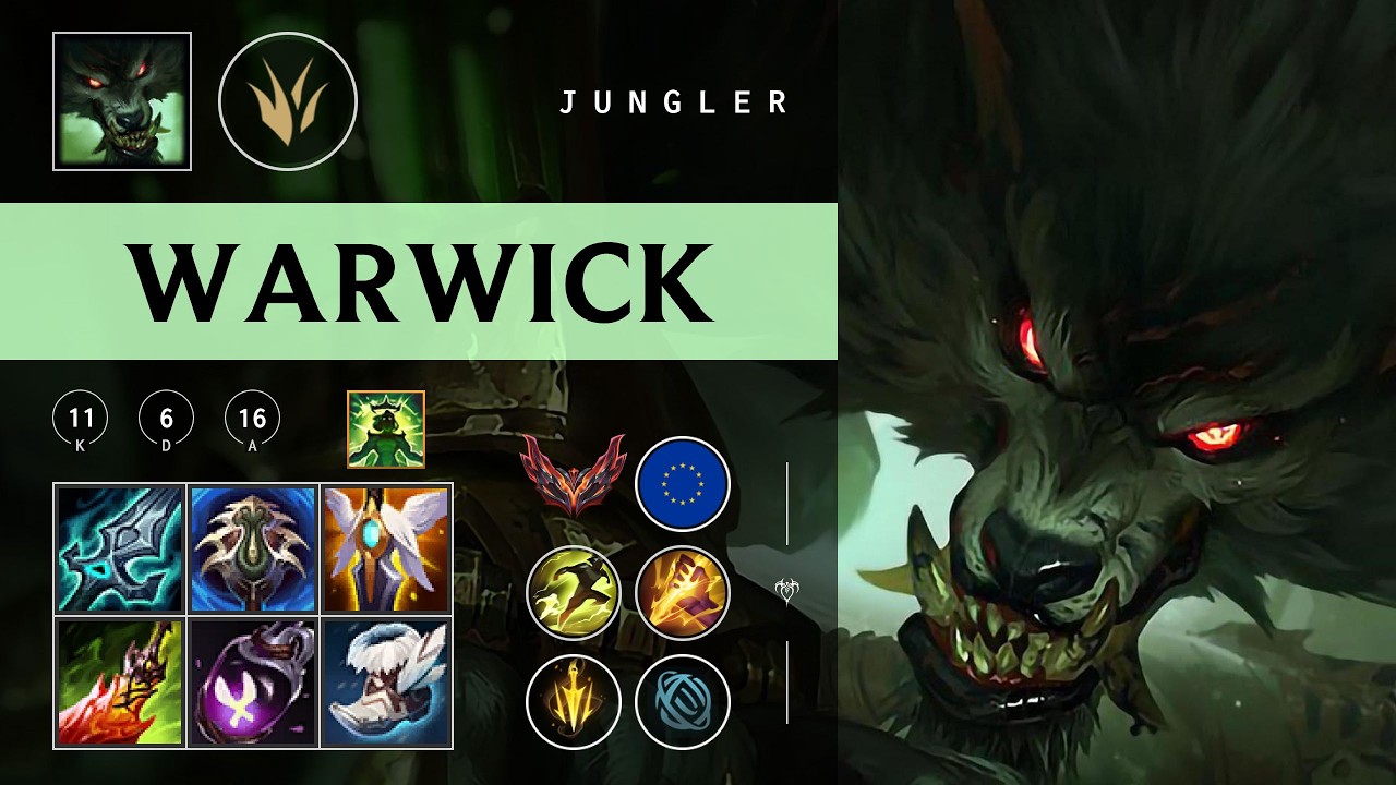 Warwick Jungle vs Xin Zhao - EUW Grandmaster Patch 26.05