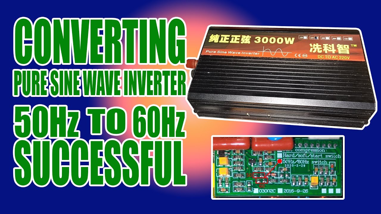 SOLAR INVERTER - HOW TO CONVERT 50HZ CHINESE INVERTER TO 60HZ  FREQUENCY-TAGALOG