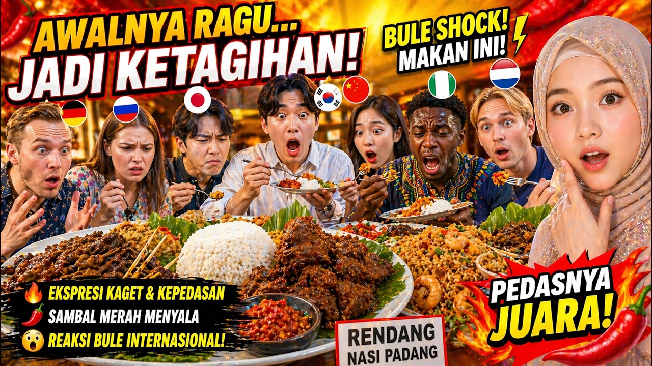 Awalnya Ragu… Setelah Coba Makanan Indonesia, Bule Ini Langsung Ketagihan! 😍