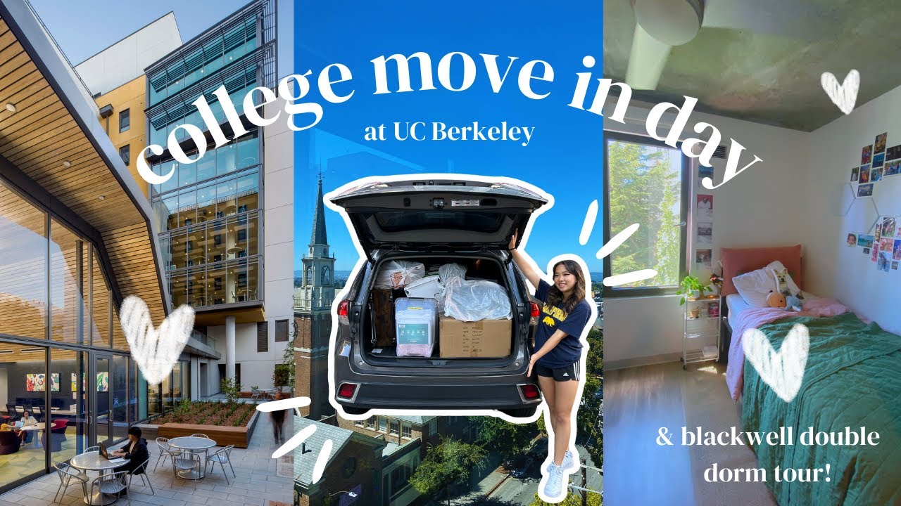 college move in day @ uc berkeley + blackwell double dorm tour!