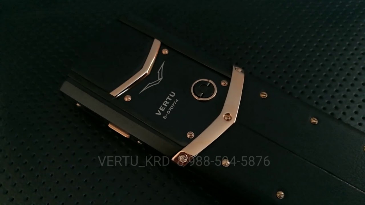Vertu Signature S Design Pure Black Gold Exclusive
