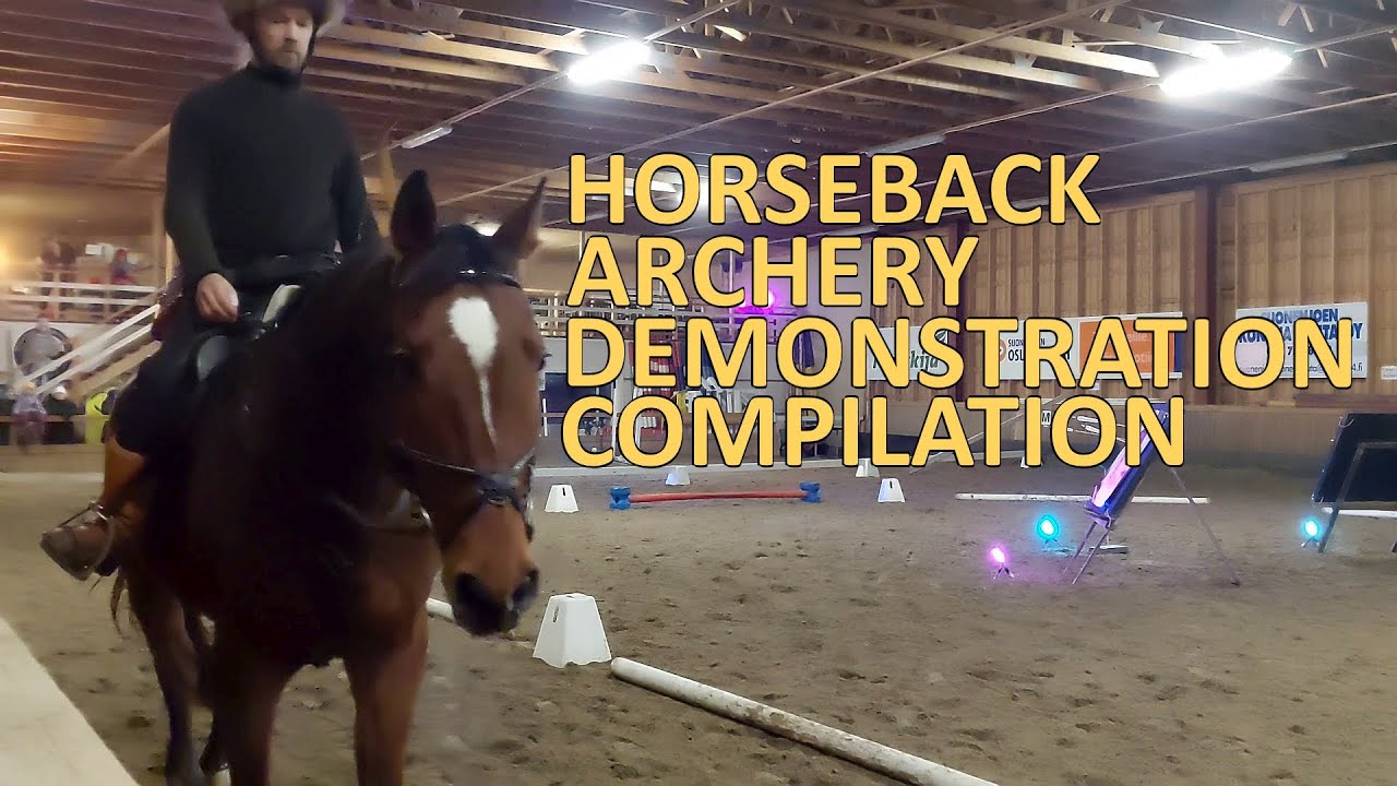 Horseback archery demonstrations compilation