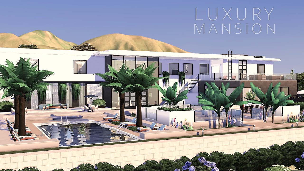 Luxury Mansion I Celebrity Home I The Sims 4 - No CC + Gallery Art