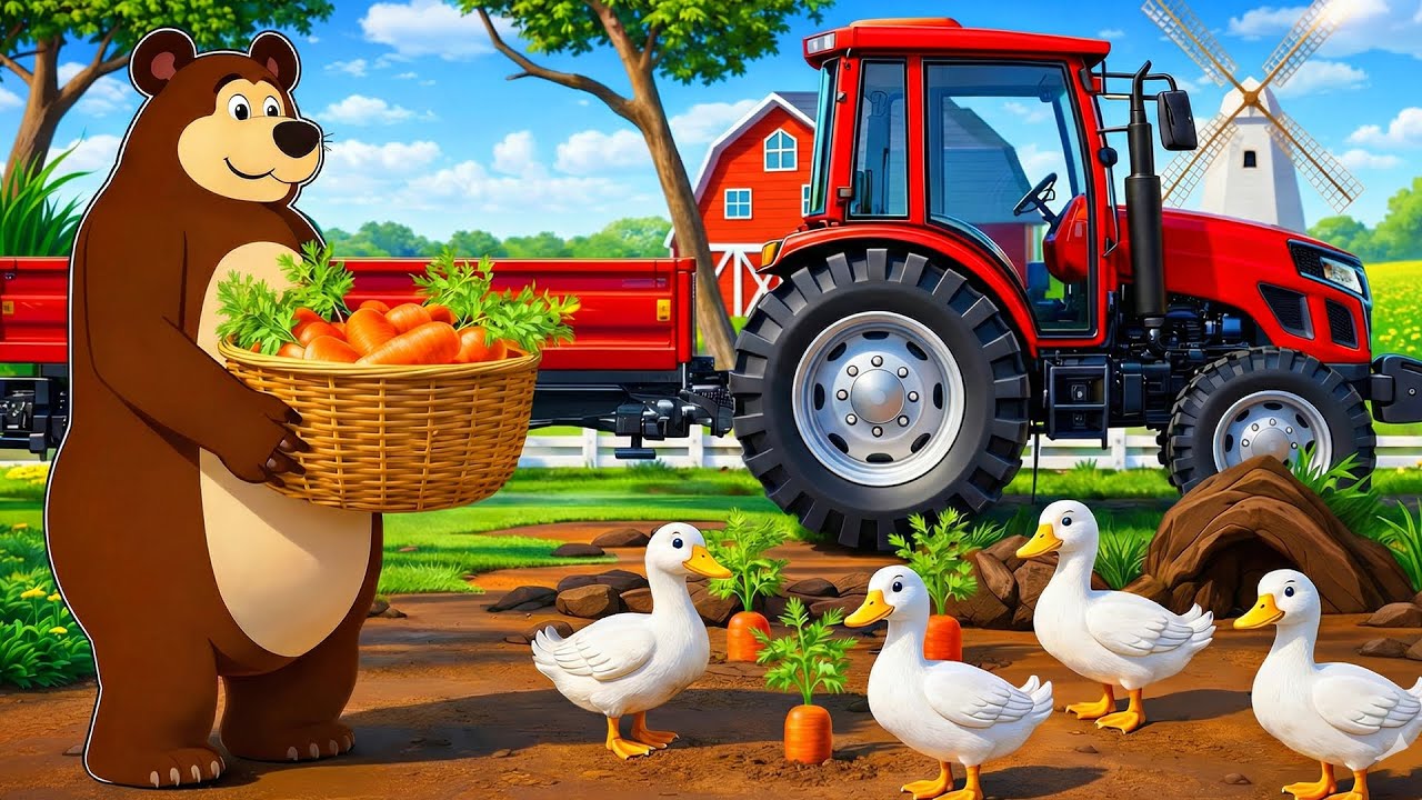 Hardworking Farmer: Duck Transport & Fence Building | Real Farm Animation