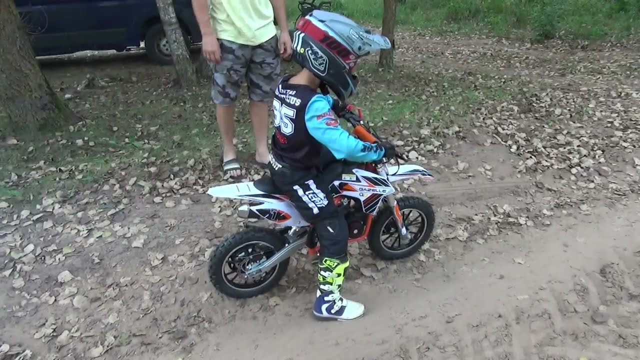 Kinieti&scaron;kas krosinis dvitaktis motociklas Gazelle 50cc www.heradas.lt
