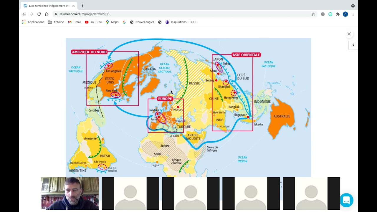 GEO4 Tnales : Des territoires inégalement intégrés à la mondialisation : Intro + I- A) Les acteurs